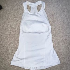 Lululemon White Vintage Tank Top - size 2
